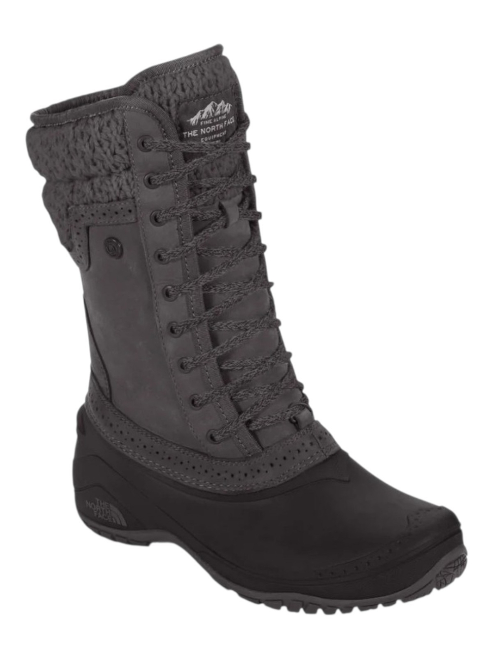 The North Face Shellista ll Mid Black Insulated Lace-Up Winter Boots 9